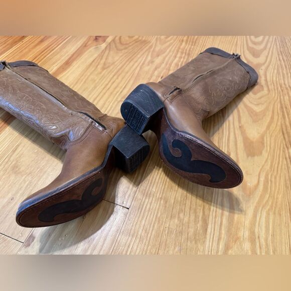 Corral Vintage Embroidery Leather Round Toe Western Boots C1971 SZ 6 M (66507) - Picture 10 of 16